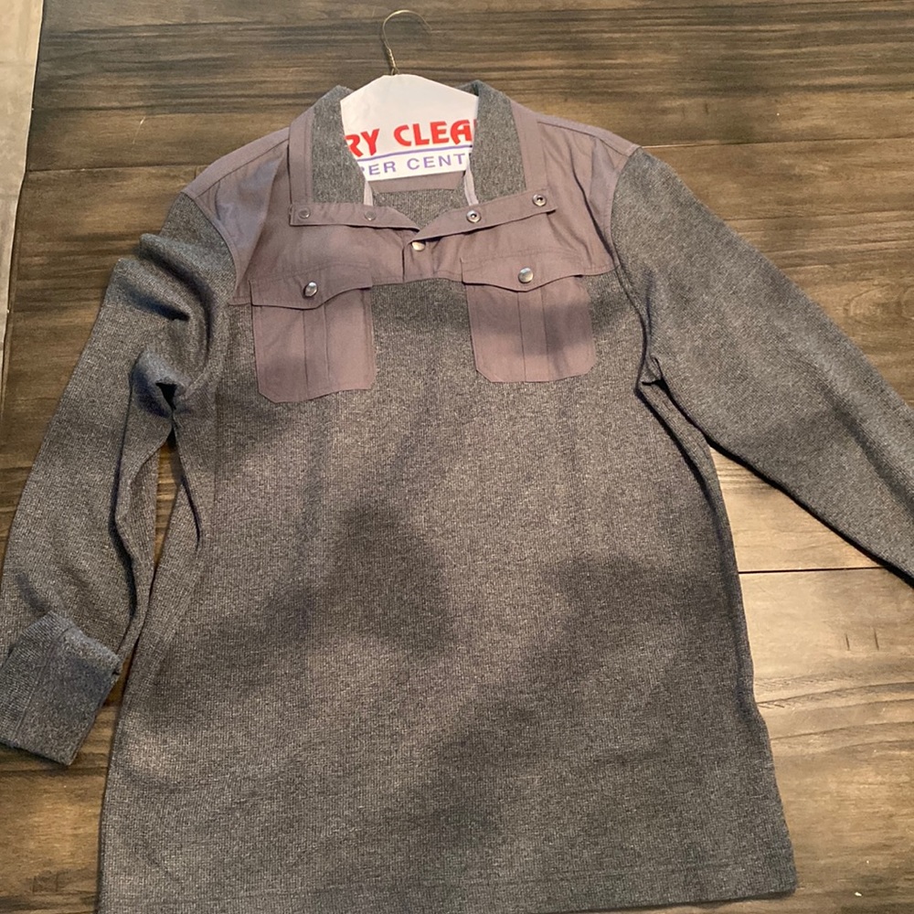 grey mens sweater